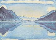 Ferdinand Hodler Thunersee mit symmetrischer Spiegelung china oil painting artist